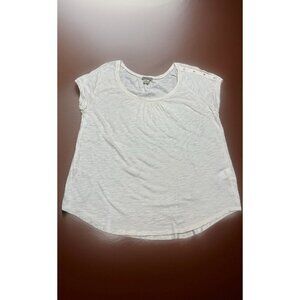 LUCKY BRAND LIVE IN LOVE WOMENS SIZE XL BEIGE BLOUSE SHIRT